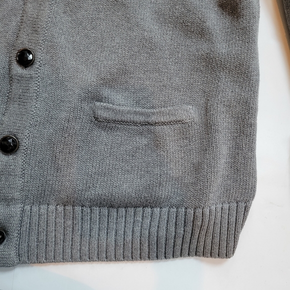 L.L. Bean Gray Grandpa V-Neck Cardigan Sweater size Large - Picture 11 of 16